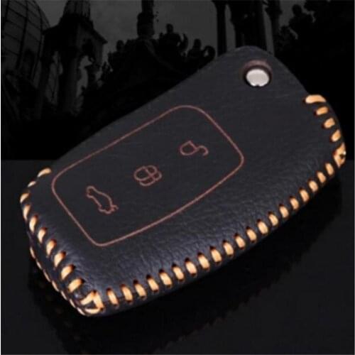 Free shipping New genuine leather remote key wallet cover shell case for Ford Focus 2 MK2 Mondeo Fiesta Kuga ,car accessories