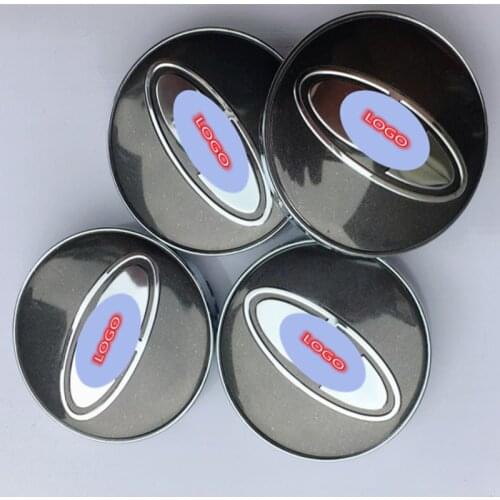 Car Wheel Center Cover For Lada Wheel Cover Gray 60MM Wheel Cover Silver Edge Black Edge Wheel Cover car accessories