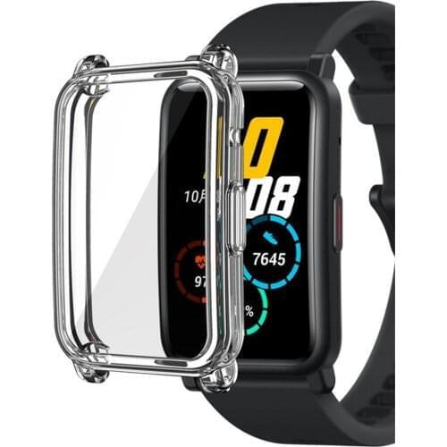Watch Case Transparent TPU Case Anti-Scratch Screen Protector Cover For Honor Watch ES Accessories For Honor Watch ES