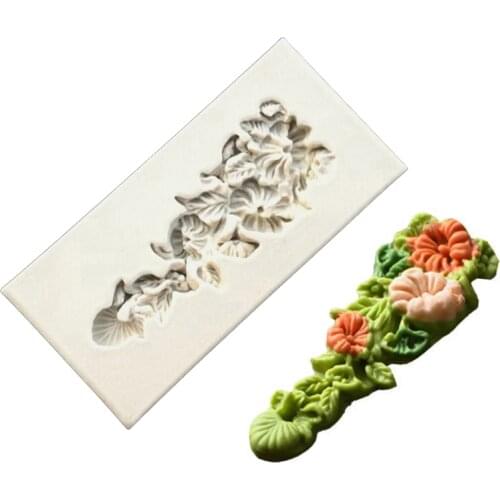 Floral Drop silicone sugarcraft mould, Fondant Cake Decorating Tools