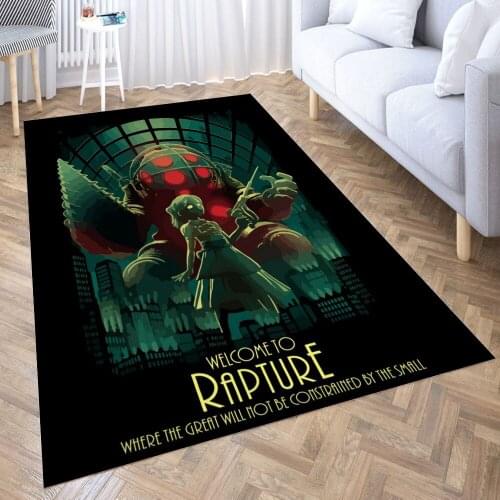 Bioshock Carpet Decora Home Bedroom Kitchen Anti-slip Mat Rug Doormat Aisle Floor Mat Bath Mats Doormat