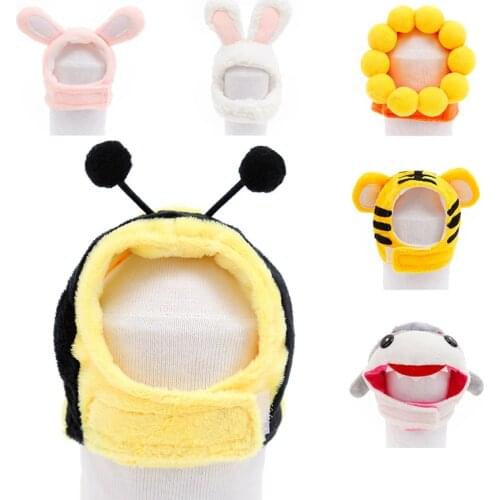 Pet Headgear Soft Headband with Cute Bunny Ears Warm Hat Head Accessories Easter Costume for Cats Kitten Puppy and Small Dogs