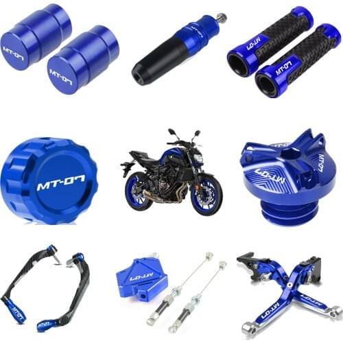 For Yamaha MT07 MT FZ 07 FZ-07 2014-2020 Motorcycle Brake Clutch Lever Hand Grips MT 07 2018-2021 Radiator Grille Guard Cover