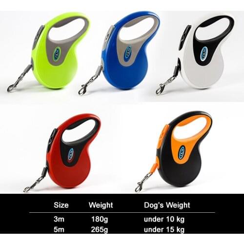 Fenice Colorful Retractable Dog Leash Extending Puppy Walking Leads Pet Dog Running Leashes Hands Freely Great For Walking Dog