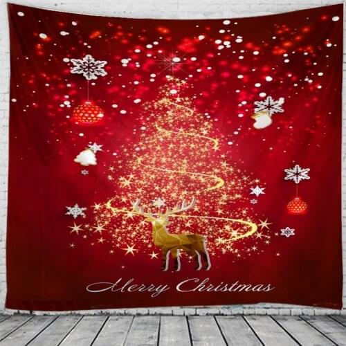 Tapestry Christmas Tree Wall Hanging Christmas Fireplace For Home Deco Tapestries Christmas Tree Large Size Tapestries