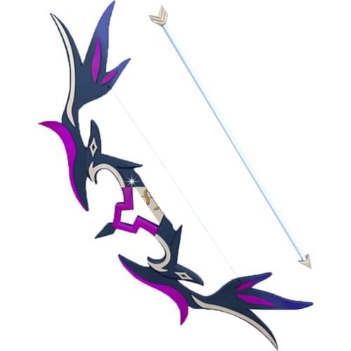 Game Genshin Impact Fischl Cosplay Prop Bow and arrow Mitternachts Waltz Nachtblind weapons for Anime Adult COS Christmas Gift