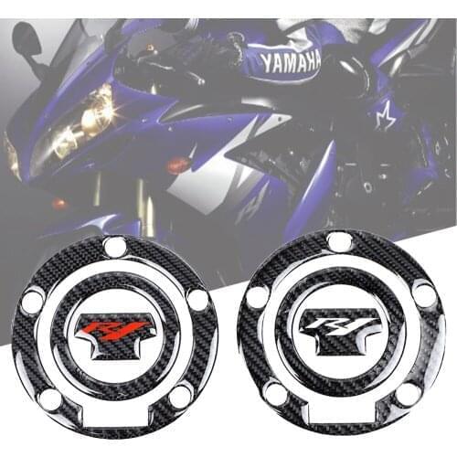 For Yamaha YZF- R1 Tank Pad Tankpad Gas Cap Pad 3D Resin High Quality Sticker Black Carbon Brazing Decorative Protector