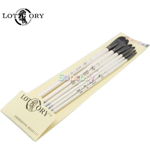 Lotory 822 series high grade badger wool chalk, oil painting brush, acrylic brush, watercolor brush, art color pigment brush set