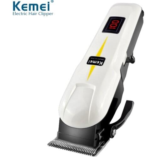 Kemei KM-809A Hair Salon Household LCD Display Hair Clipper Noise Reduction Electrodeless Fine-tuning Electr