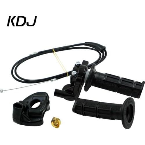 Motorcycle Grips 7/8" 22mm Hand Grip With Throttle With Twist Cable Universal For ATV Quad Pit Dirt Bike Motocross Racing