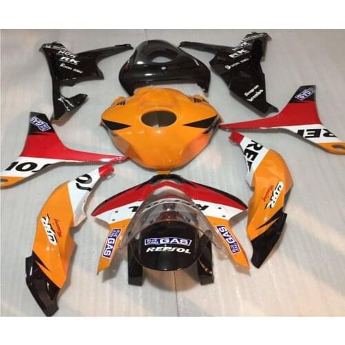 Custom Motorcycle Fairing Kit for HONDA CBR600RR F5 07 08 CBR600 RR CBR 600RR 2007 2008 ABS Hot red black orange Fairings set