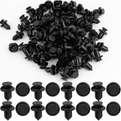50 x 10 mm Hole Nylon Rivet Fastener Push Clips for Car Auto bus Fender