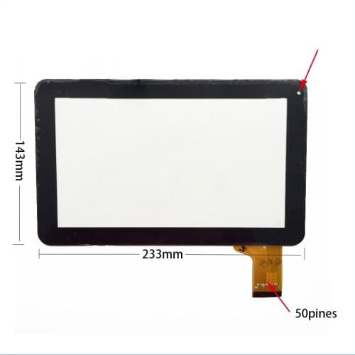 9" inch Capacitive Touch Screen Digitizer Glass Panel Sensor for MF-358-090F-2FPC Tablet PC Free Shipping