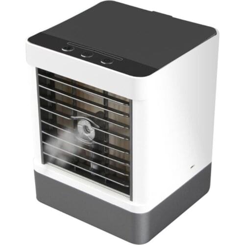 Portable Air Conditioner Fan 3 in 1 Personal USB Air Cooler Desk Fan Mini Air Purifier Humidifier Cooling for Home