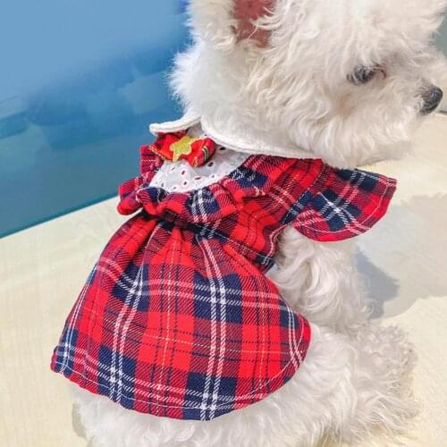 Pullover Cute Dog Winter Princess Dress Casual Puppy Skirt Cute Design for Autumn
