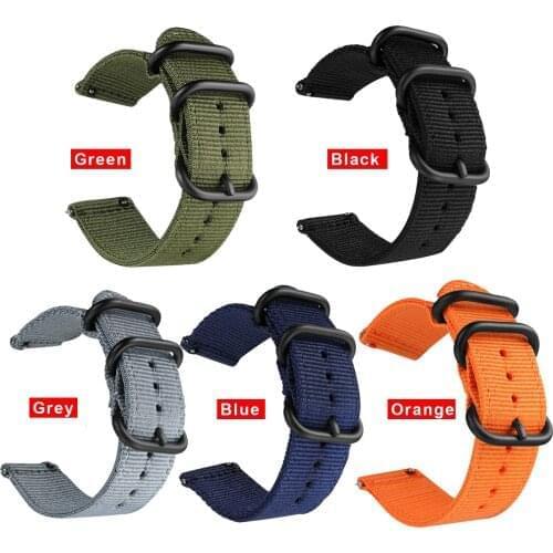 24mm nylon canvas Watchband for Suunto 9/ Ambit 3 Vertical / Spartan Sport Wrist HR Quick Release Strap Watch Band Wristband