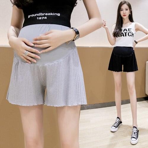 Maternity Leisure Pants Shorts Support Abdomen Elastic Pregnant Women Shorts Belly Support Pants Maternity Trousers