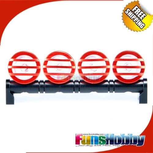 1/10 Universal Light Kit w/ 4 PCS LED Aluminum Mount Set for Crawler #FH31051