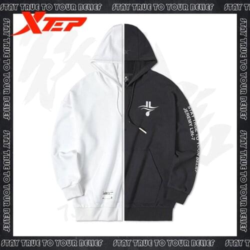 Xtep Jeremy Lin Men Hoody Autumn And Winter New Round Neck Loose Trendy Pullover 880129050138