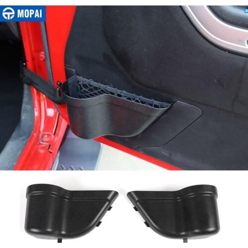 MOPAI Stowing Tidying for Car Front Door Storage Box Net Holder for Jeep Wrangler JK 2011-2017 2/4 Doors Car Accessories