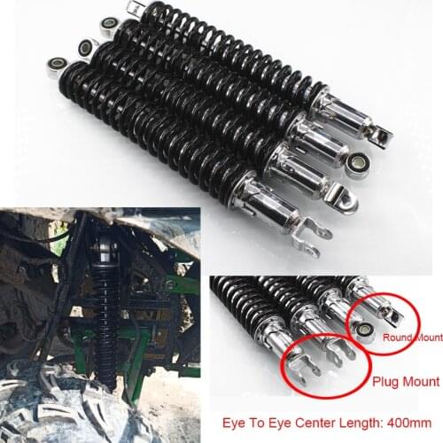 400mm Motorcycle Shock Absorber Rear Suspension For Honda Yamaha JH125L ZS125GY ZS125GY-A 80-250cc Motor Scooter ATV Quad Gokart