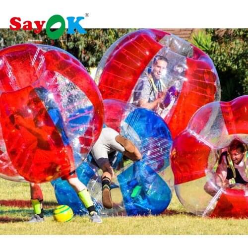 1.2m Inflatable Bubble Soccer 0.8mm PVC Air Bumper Ball Body Zorb Ball Bubble Football Bubble Soccer Ball For Sale