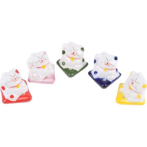 1PCS Lucky Cat Incense Burner Stick Ceramic Censer Holder Incense Frame DIY Home Fragrance Decoration Gift Chopstick Stand