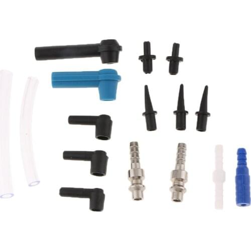 16pcs Car Motorcycle Brake Fluid Connector Replacement Drained Tool