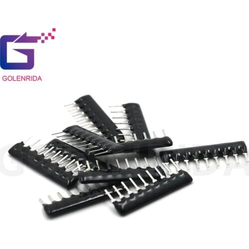 20pcs DIP exclusion 9pin 10K ohm 9 PINS A103J 9A103 9A103J Network Resistor array
