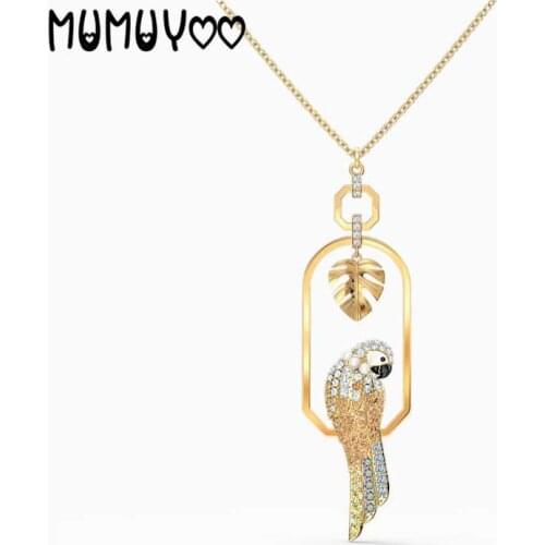 2020 new high-quality charm fashion parrot long section adjustable womens necklace birthday gift for girlfriend