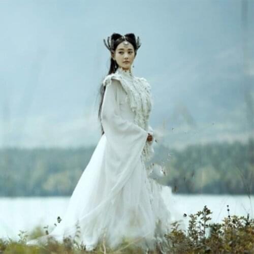 3 Colors Hu Xian'Er3 Designs Fox Fairy Womens Costume For TV Play Zhao Ge Stage Performance Hanfu