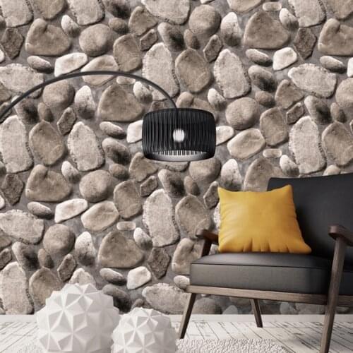 3d papel de parede Vinyl Rock 3D brick stone wallpaper rolls for Living Room wall paper background 3d wallcoverings home decor