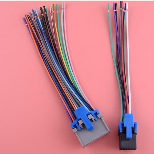 71-2003-1 24-Pin 12-Pin Plug Wire Harness Radio Side Fit for GMC GEO Hummer Hyundai Isuzu Kia Aztec Buick Cadillac Chevrolet