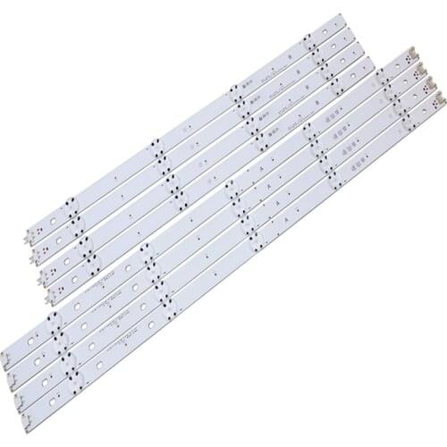 8 PCS(4*A 4*B)LED backlight strip for LG TV 49UF6407 LGE_WICOP_49inch_UHD_REV06_A LGE_WICOP_49inch_UHD_REV06_B NC490DG
