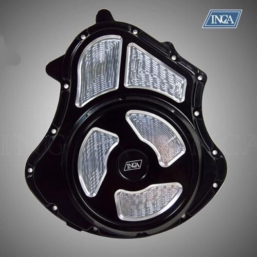 INCA Customization Motorcycle Adaptations Accessory Black/Silver Coil Covers