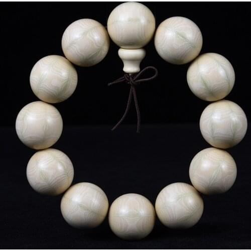 Abelia biflora wood Beads Tibetan Buddhism Amulet Bracelet