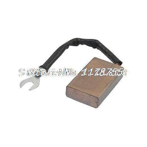 Power Tool Part Copper Mix Motor Carbon Brush 10mm x 25mm x 40mm w Lead