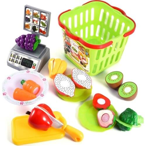 Baby Simulation Kitchen Toys Cut Fruit Pretend Food Children Education Fruits And Vegetables House Furniture Toys