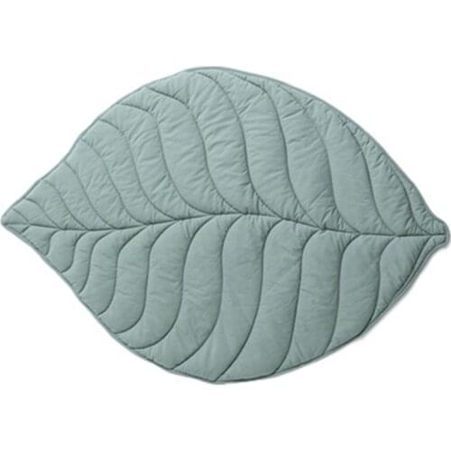 Childrens Multifunctional Cotton Blanket Baby Bedroom Leaf Quilt Floor Mat Decoration with Picnic Mat