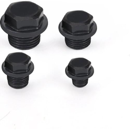 1/8" 1/4" 3/8" 1/2" 3/4" 1" BSPT Male Carbon Steel End Plug With Flange Hex Head Hydraulic