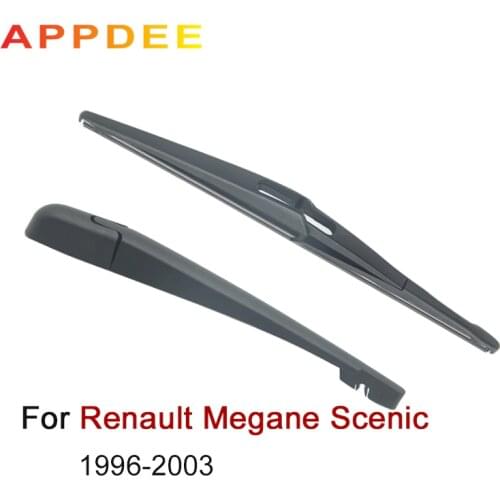 APPDEE Wiper 14" Rear Wiper Blade & Arm Set For Renault Megane Scenic 1996-2003 Windshield Windscreen Window 2002 2001 1999
