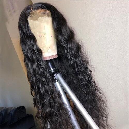 Curly Synthetic Lace Front Wigs Swice Lace Middle Part Lace Wig with Baby Hair Natural Hairline Daily Wear
