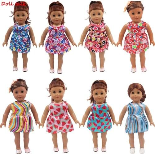 Doll Dress Beautiful Outfit Handmade Party Clothes Top Fashion Skirt For American Noble Doll Best Child Girls'Gift