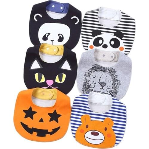 Hot Selling Waterproof Infant Bandana Newborn 100% Cotton Drool Kids Bib Babe Teething Saliva Towel Feeding Baby Bibs