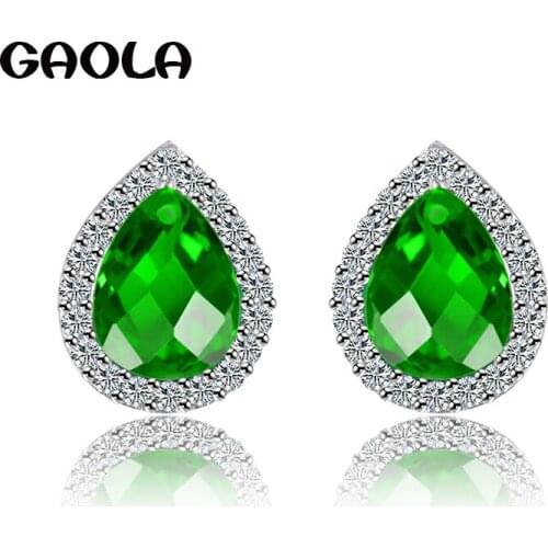 Fashion Top Jewelry Filled CZ Studded shiny Stud Earrings for Women/Girl GLE3646