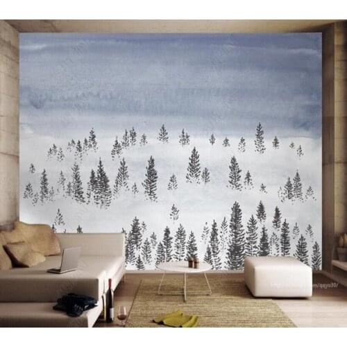 Papel de parede cloud forest modern simplicity landscape 3d wallpaper mural,iving room tv wall bedroom wall papers home decor