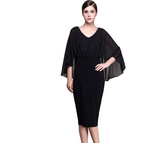 2021 Spring and Summer New Ladies Dress Black Slim Pure Color Casual Fashion Womens Clothing Dresses for Women