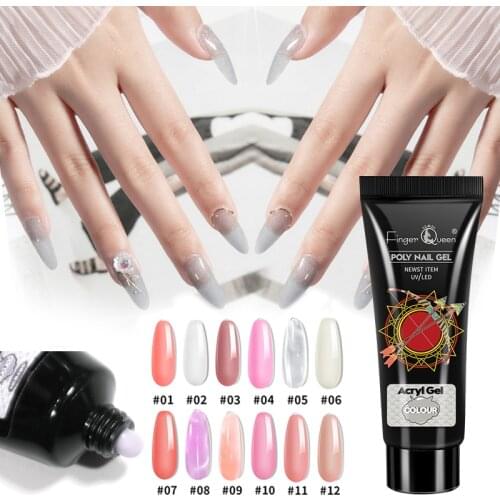 Poly Nail Gel 15ml 12 kinds of color 1pcs High quality raw materials