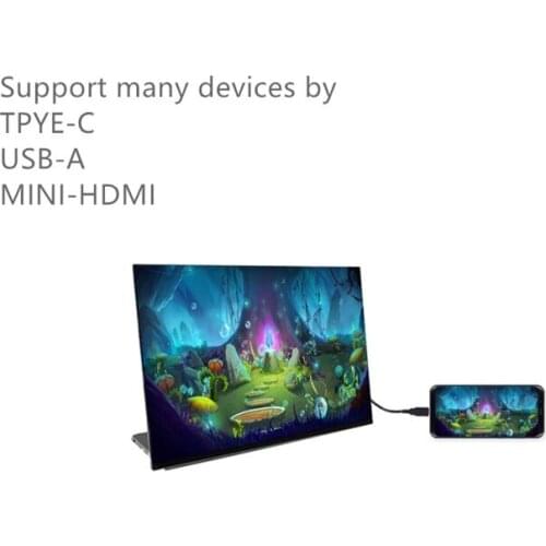 13.3-inch portable Monitor IPS touch screen 1080p supports HDR computer phone PS4 / switch