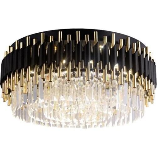 Postmodern luxury living room ceiling lamp Bedroom study hotel room engineering crystal lamp LED Nordic ceiling lamp led fixture